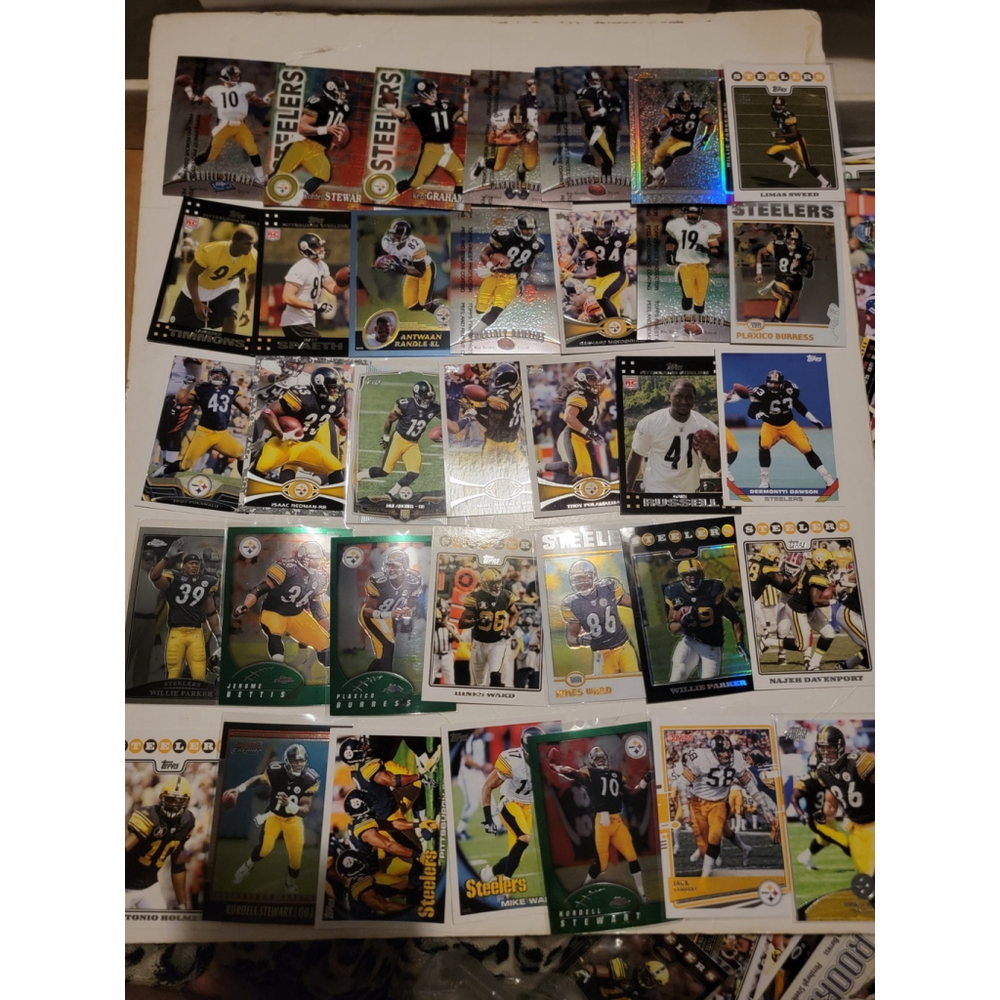 360+ Large Lot NFL Trading Cards Vintage Modern Inserts Rcs Pittsburgh Steelers